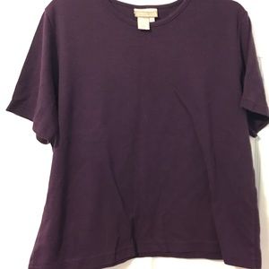 Women’s purple blouse.